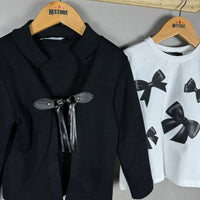 Cardigan + T-shirt Caldo cotone