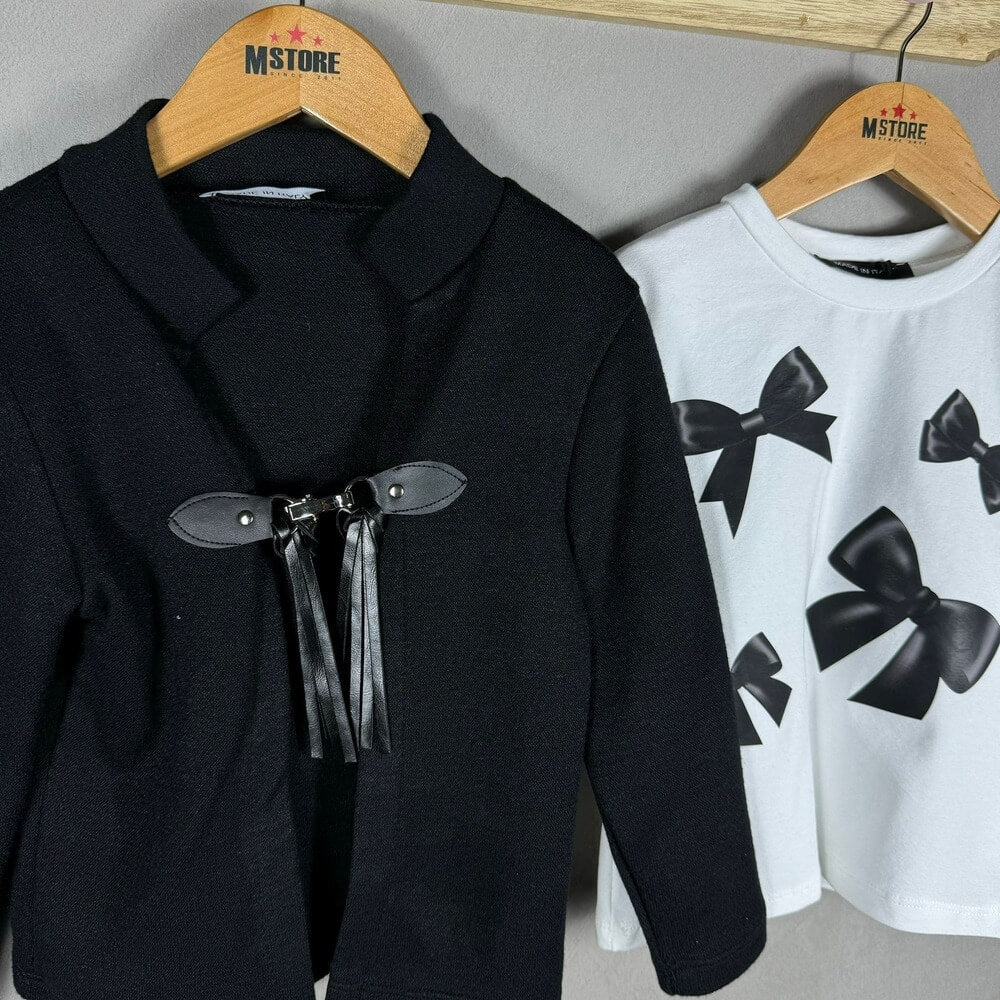 Cardigan + T-shirt Caldo cotone