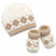 Set Cappello + scarpe in Caldo Cotone 0/6 Mesi