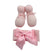 Set Scarpine + Fascia Neonata in Cotone/Filo