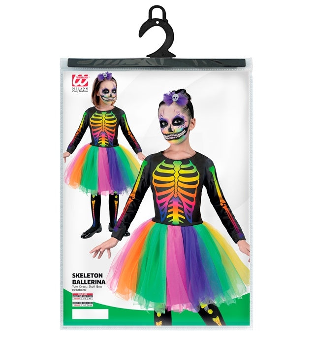 Costume Skeleton Ballerina Bambina