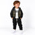 Completo Bambino 3 Pezzi con Giubbino Effetto Pelle