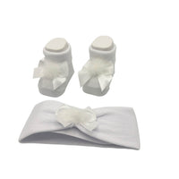 Set fascetta+scarpe in Caldo Cotone