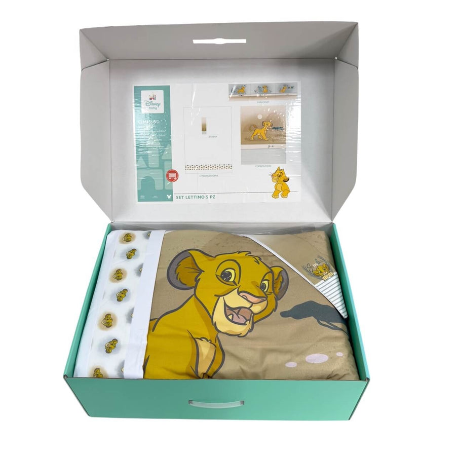 Completo trapunta lettino con paracolpi + Lenzuola Disney