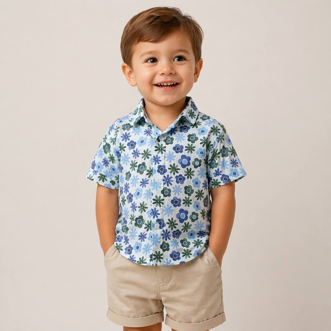 Camicia in Lino Neonato