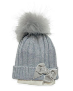 Cappello Con fiocco in Misto Lana