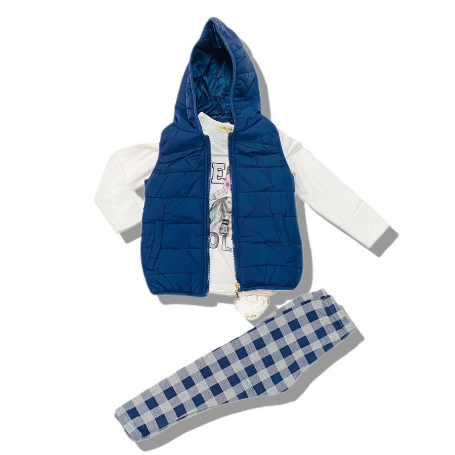 Completo Caldo Cotone 3 pezzi Bimba