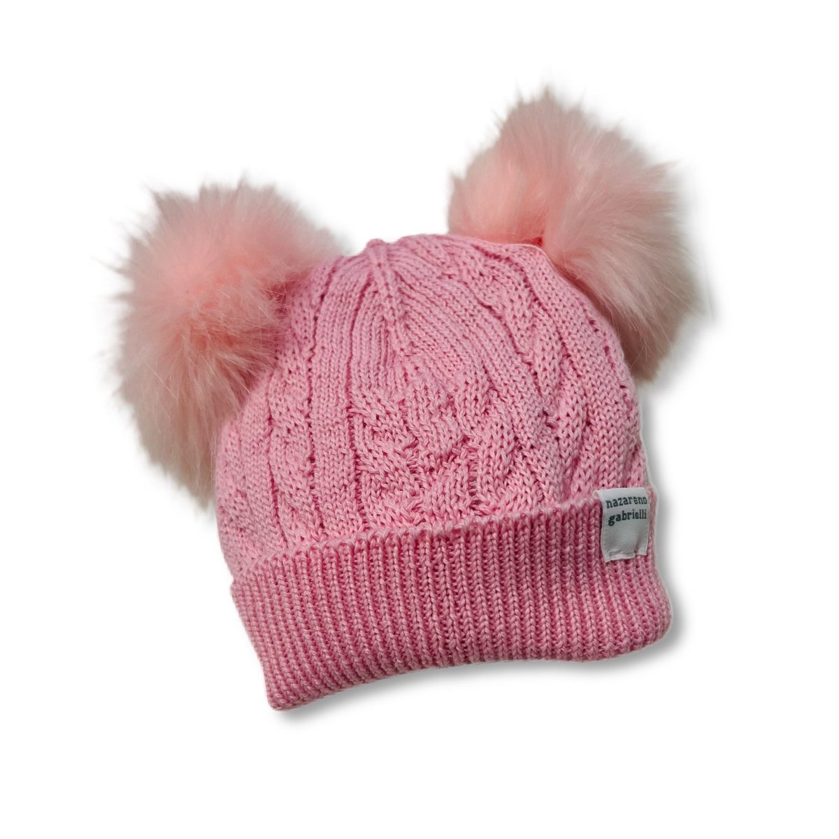 Cappello 2 PonPon in Misto Lana