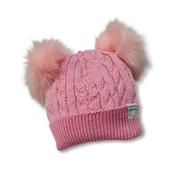 Cappello 2 PonPon in Misto Lana