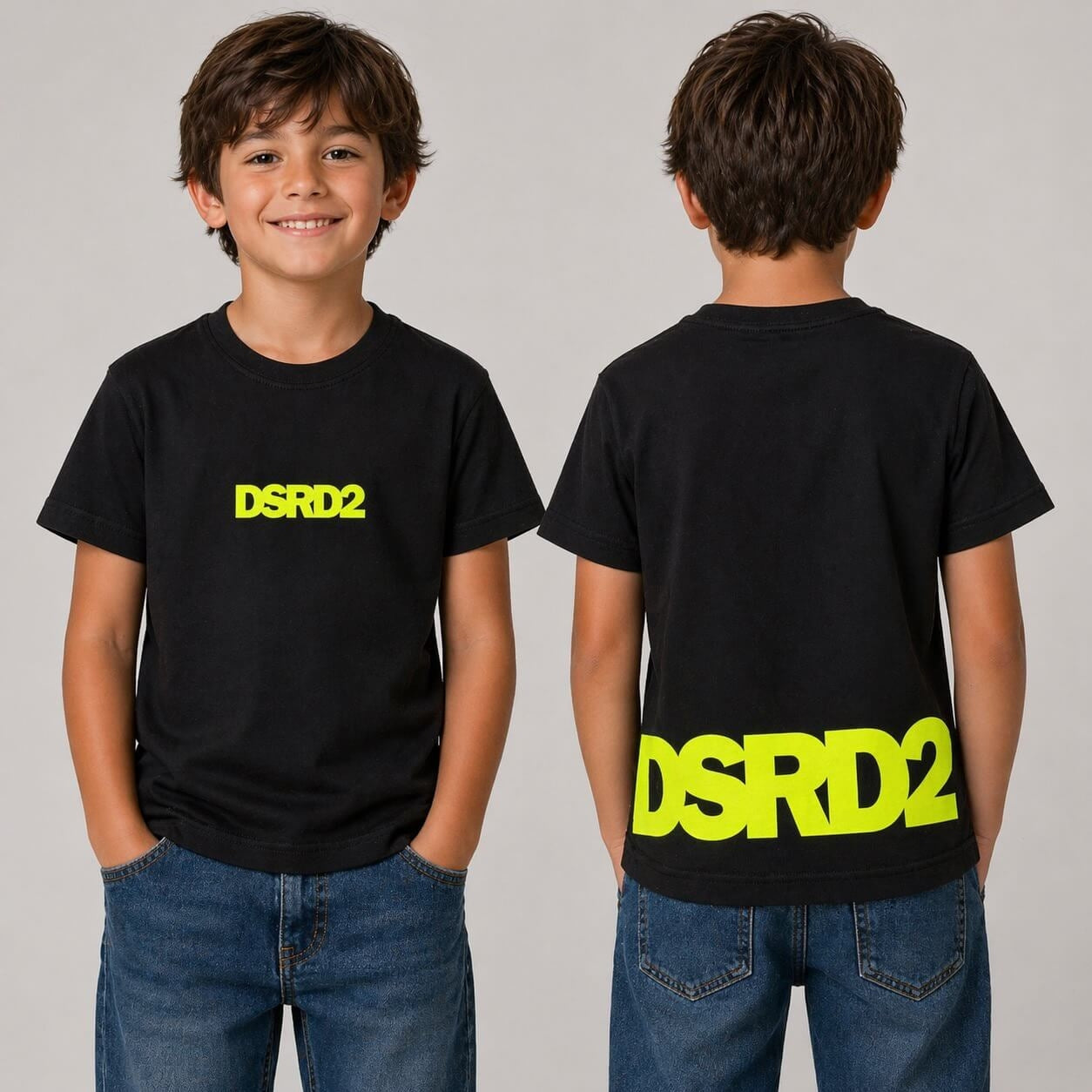 T-Shirt Bimbo Stampata fronte Retro