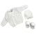 Set Golfino+Scarpette+Cappello in Cotone 0/6 Mesi
