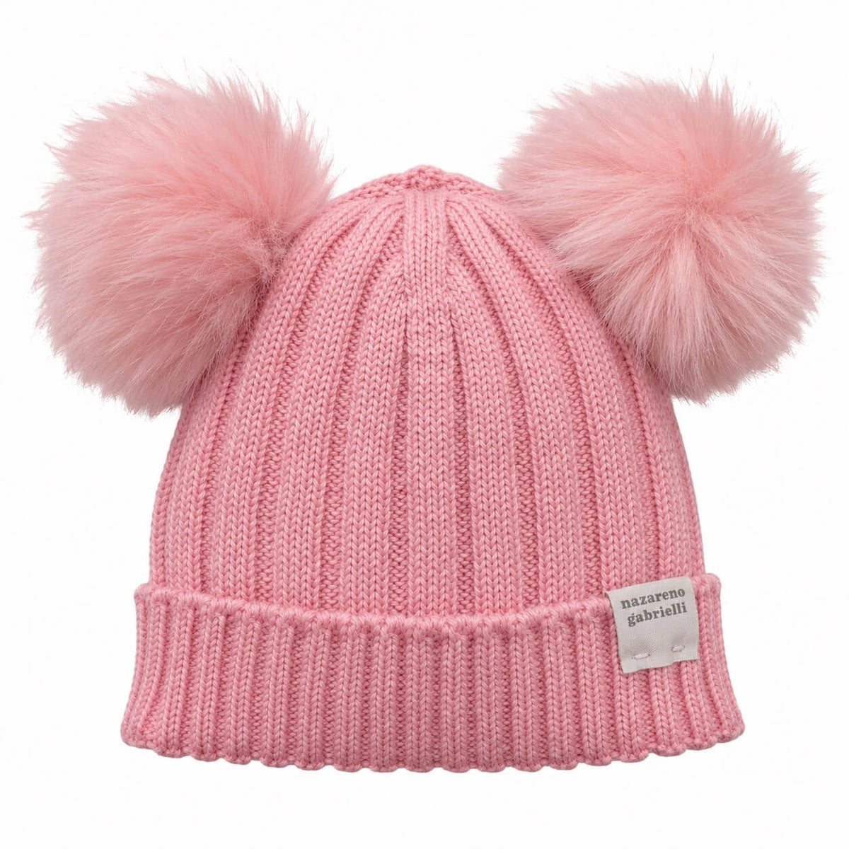 Cappello 2 PonPon in Misto Lana