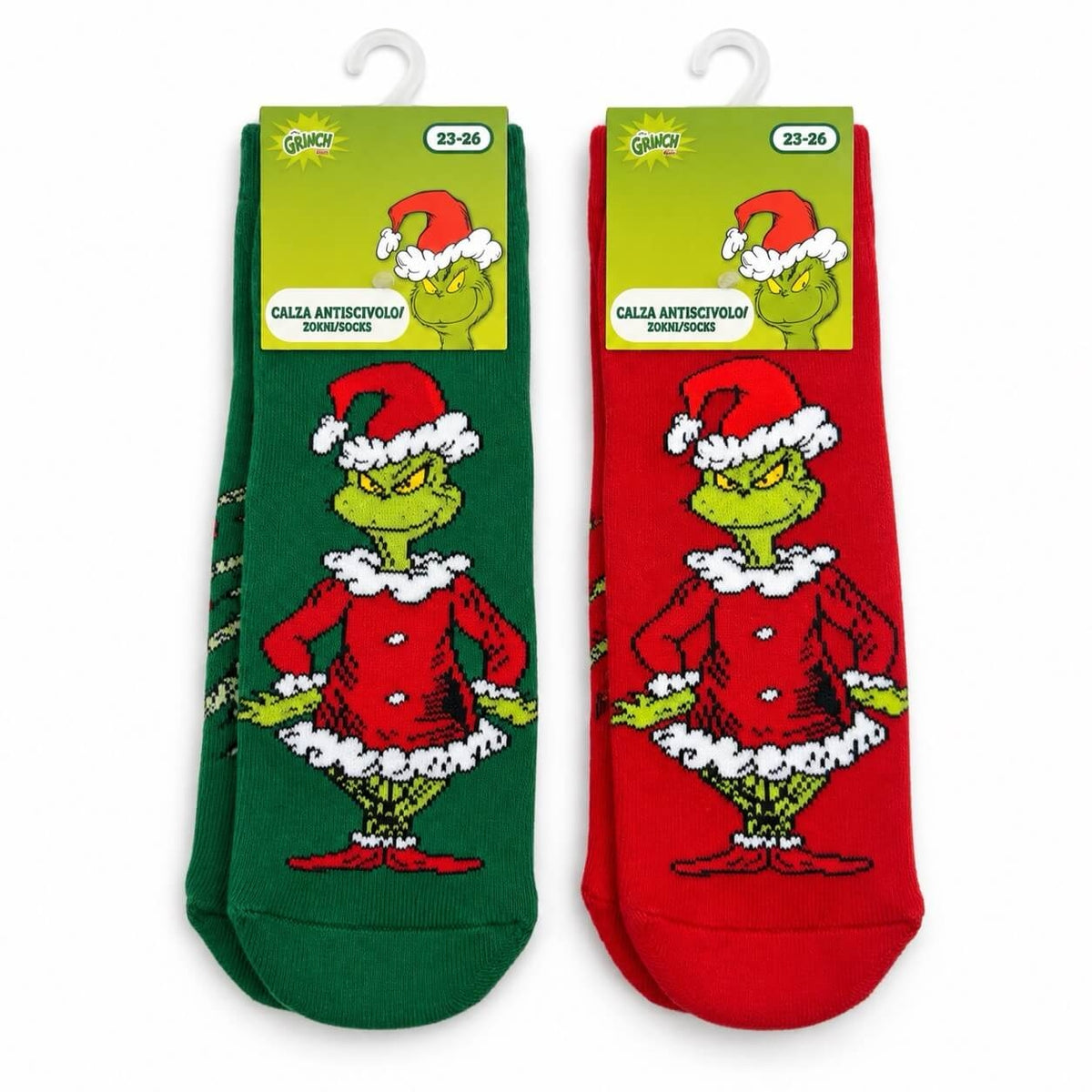 2 Coppie Antiscivolo Calzini Antiscivolo Natalizi Bambino – Il Grinch