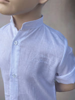Camicia in Lino Collo Coreana