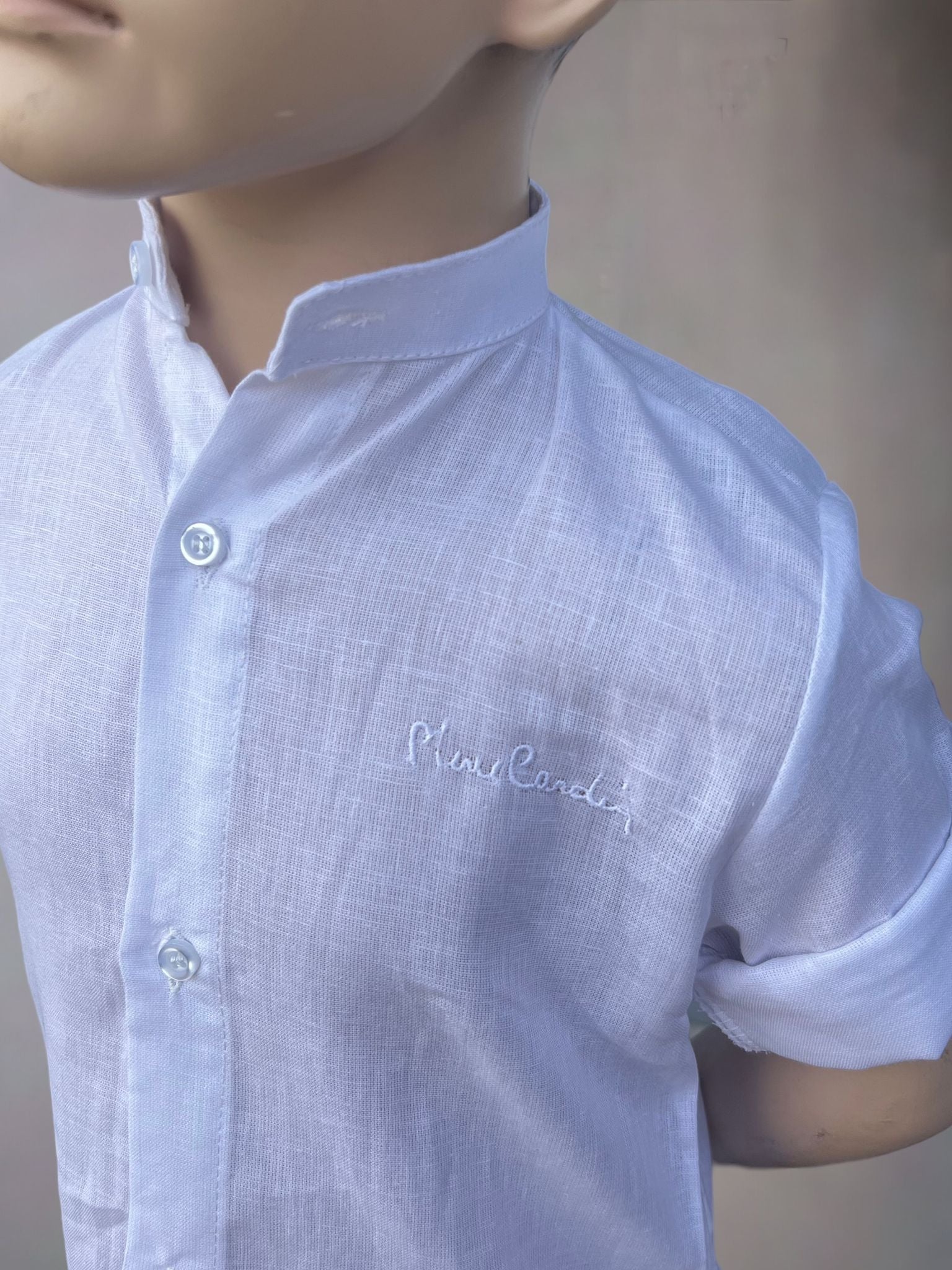 Camicia in Lino Collo Coreana