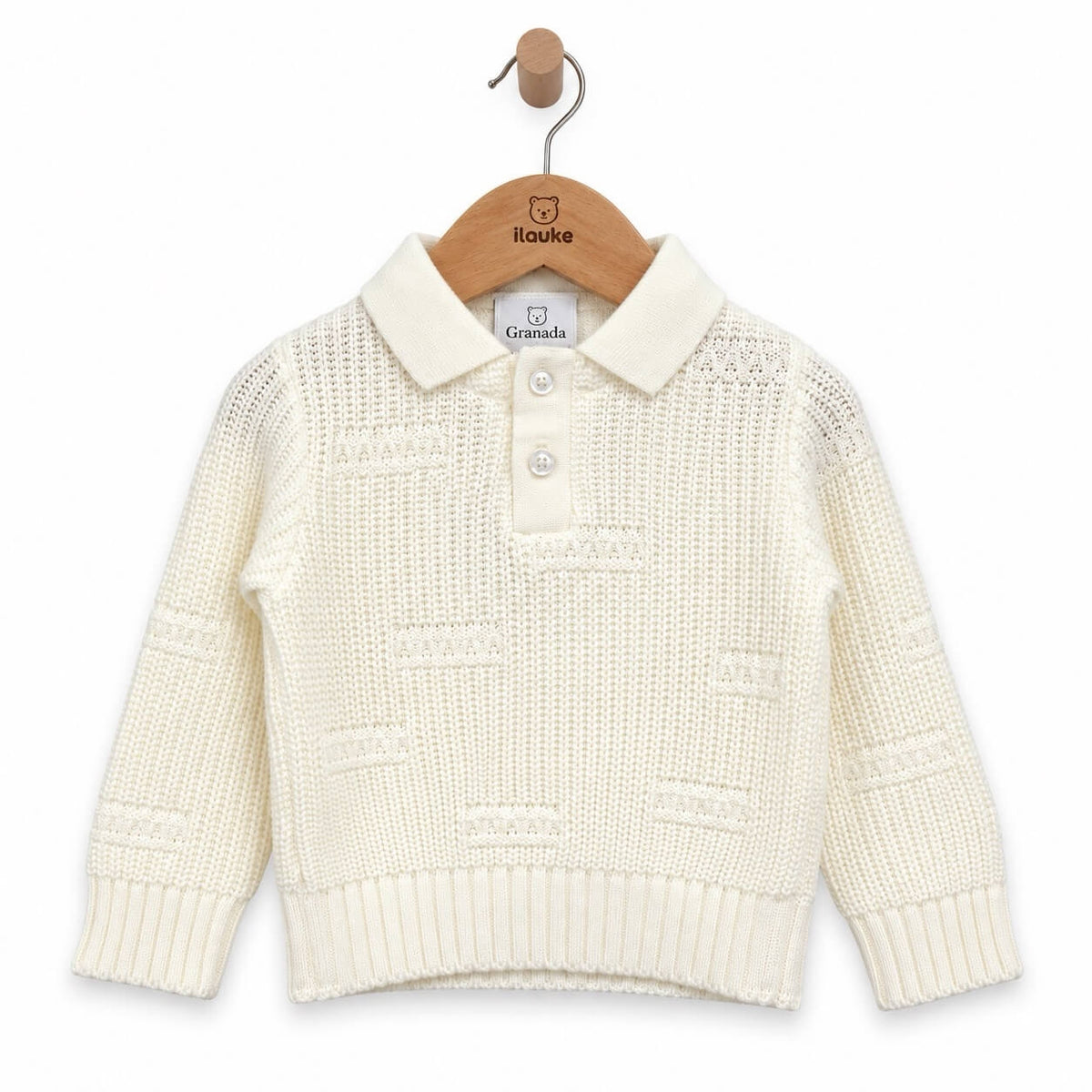 Maglione Neonato Collo Polo - Granada