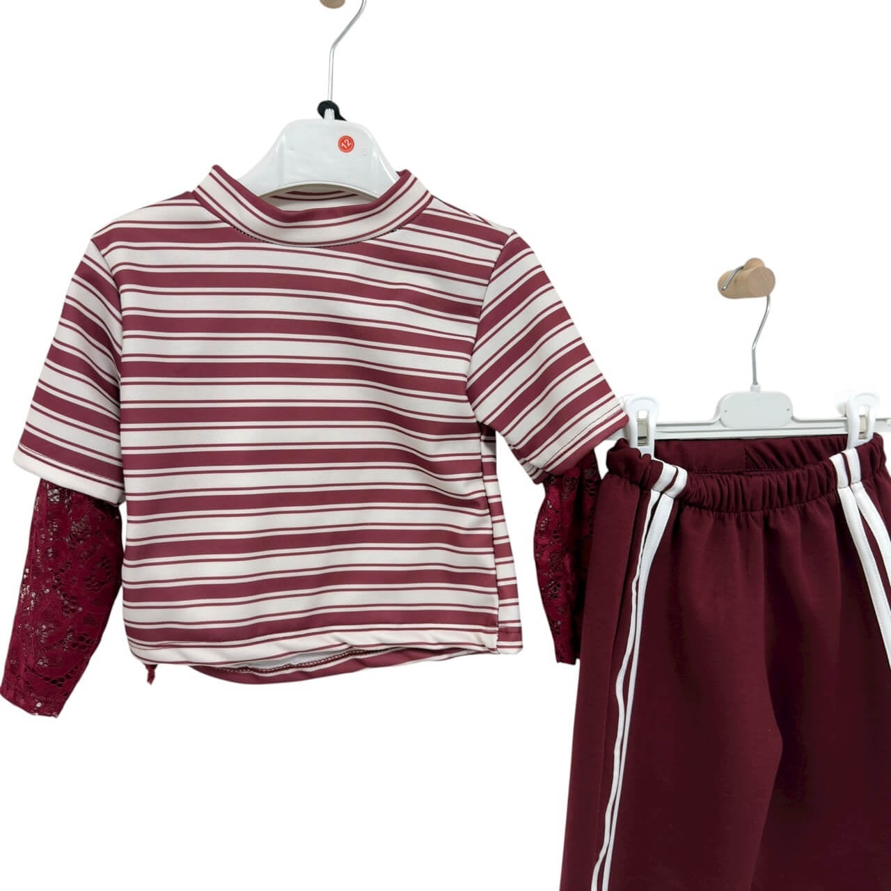 Completo Neonata Invernale Righe