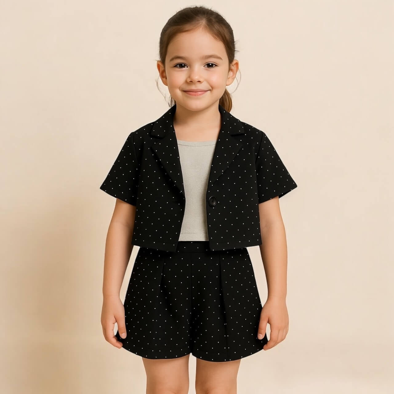 Completo bambina 3 pezzi Diamonds