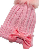 Cappello Con fiocco in Misto Lana