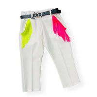 Pantalone Capri con Frange leggero Bimba