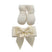 Set Scarpine + Fascia Neonata in Cotone/Filo