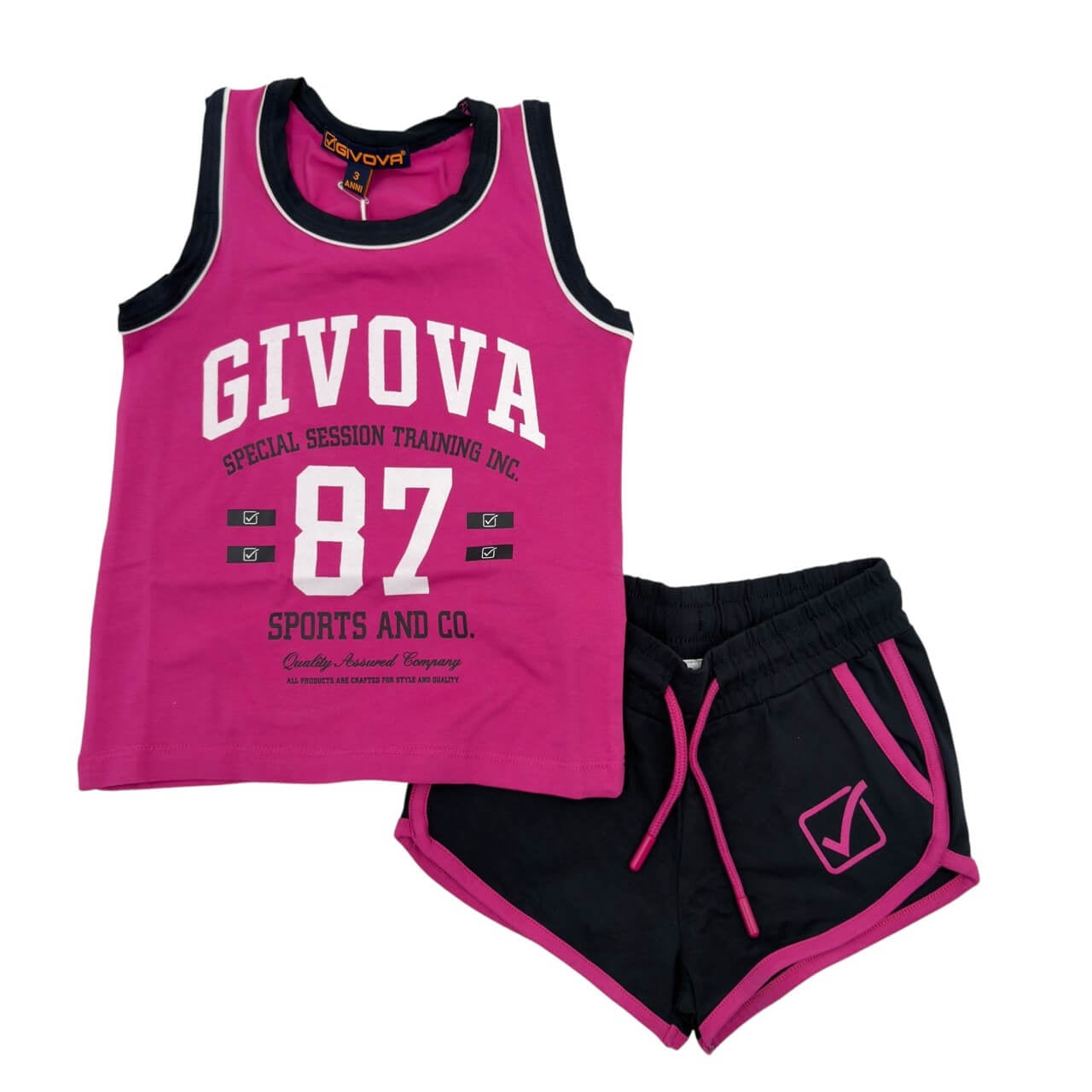 Completo Canotta Ragazza Givova