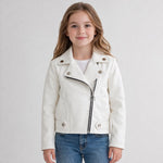 Giubbotto in ecopelle Bimba