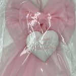 Fiocco/Coccarda in Tulle nascita 65x45 cm