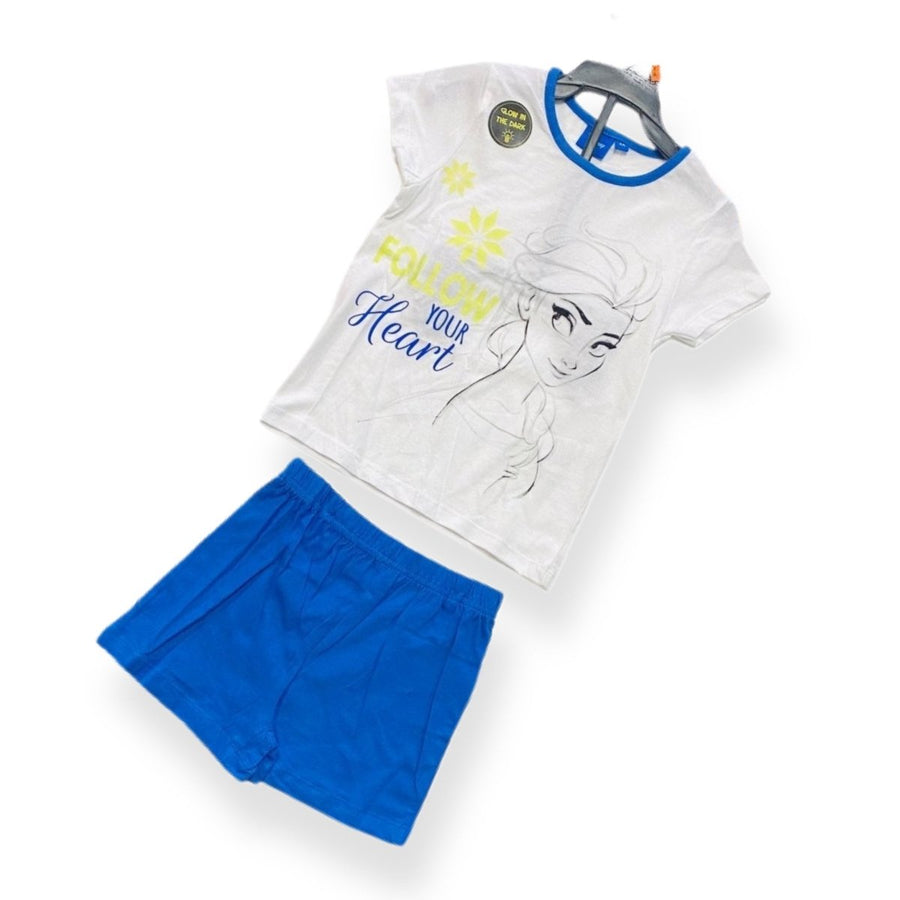 Completo bambina 100% cotone Frozen 3/8 anni