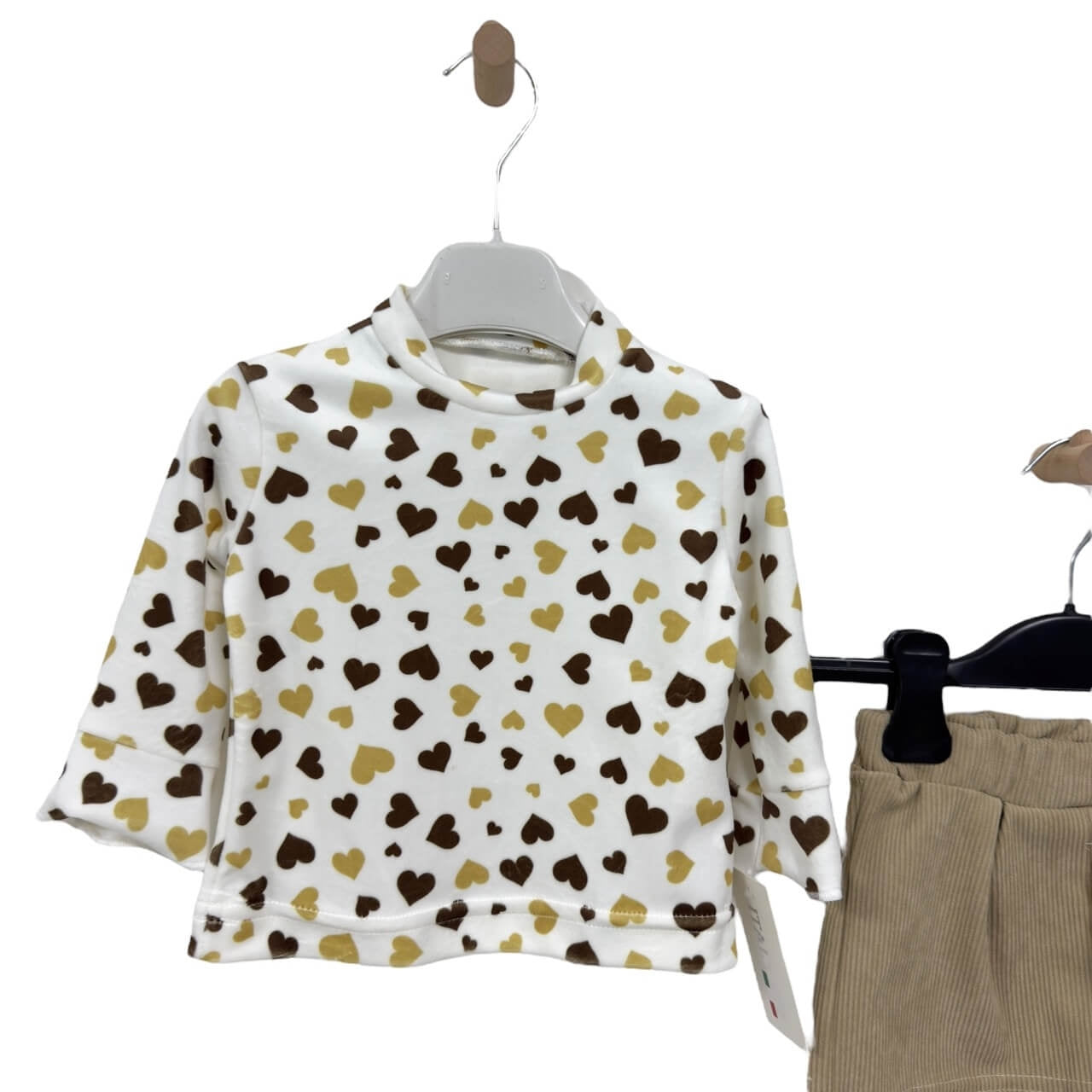 Completo Velluto e ciniglia Neonata