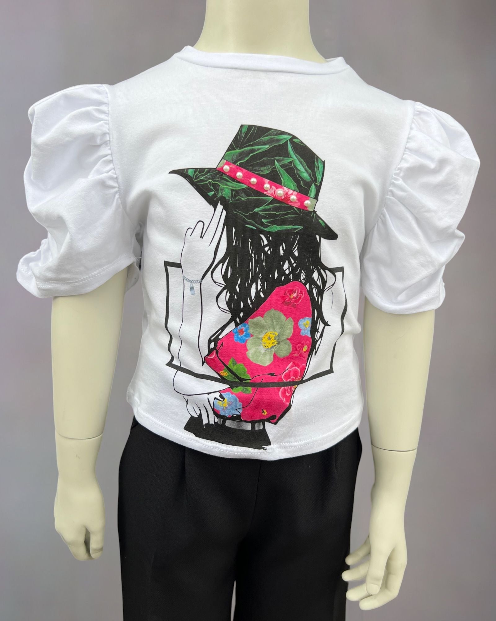 T-shirt Manica a Sbuffo