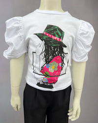 T-shirt Manica a Sbuffo