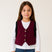 Maglia in cotone e gilet con frange