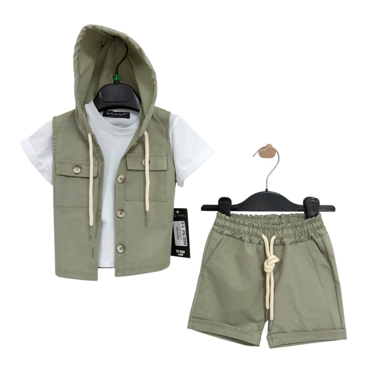 Completo 3 Pezzi Cotone neonato