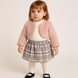 Completo Neonata Con Pelliccia